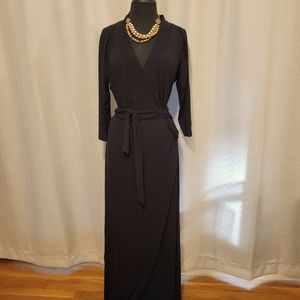 Full Length Maxi Wrap Dress